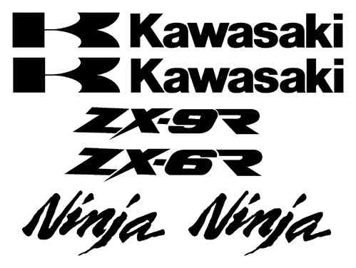 SMALL kawasaki decal set (any model)