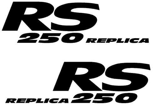 RS 250 REPLICA DECALS