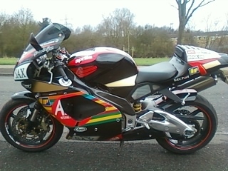 RIM TAPES FITTED TO AN APRILIA
