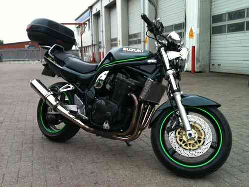 bandit 1200 with fluorescent kawasaki green fitted