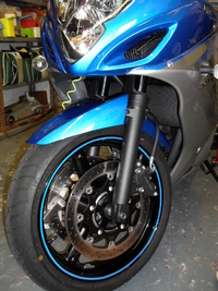 suzuki fitted with rim tapes